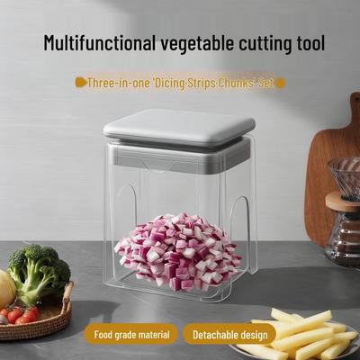 Multifunctional Vegetable Chopper & Slicer - Dicer, Grater, Shredder for Vegetables