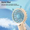 Spray Fan Cartoon Snail Design Silent Motor Mini Handheld Tabletop Fan with Water Mist Cooling USB Rechargeable Handheld