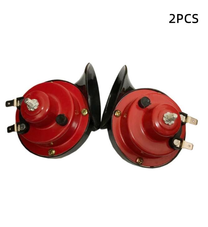 

2 шт., 300 дБ, громкий электрический звуковой сигнал в форме улитки, автомобильный воздушный звуковой сигнал, 12 В, труба, звуковой сигнал для суперпоезда для грузовика, автомобиля, лодки, мотоцикла, автомобиля, звуковой сигнал