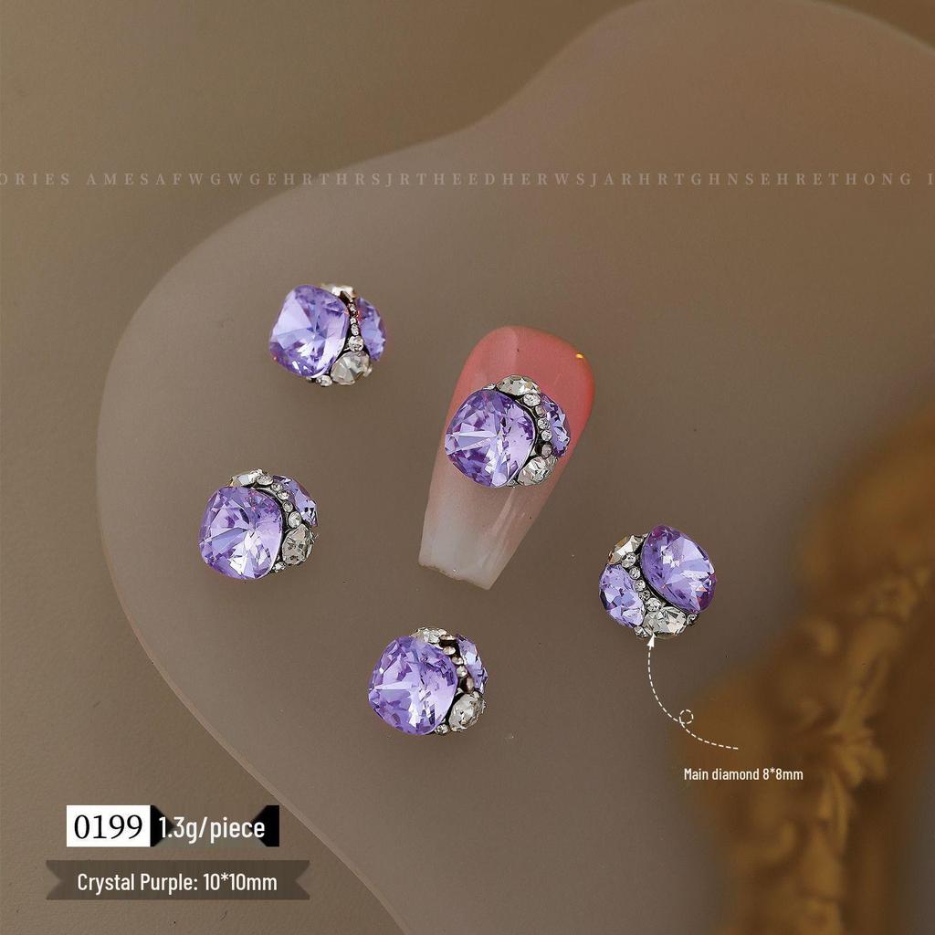 Luxurious Rectangular Crystal & Diamond Nail Art Decorations