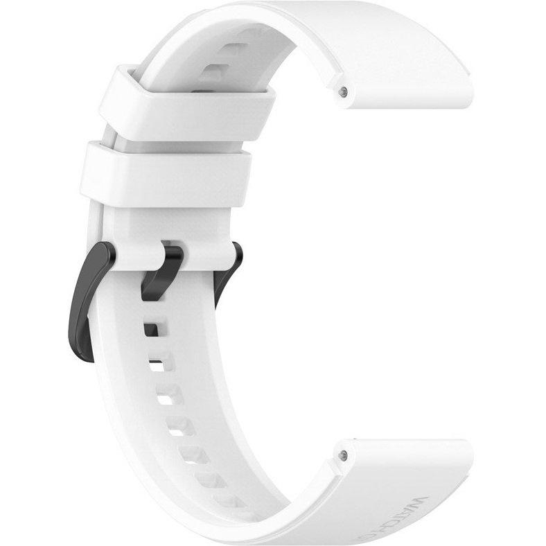 Silicone strap 22mm universal, white