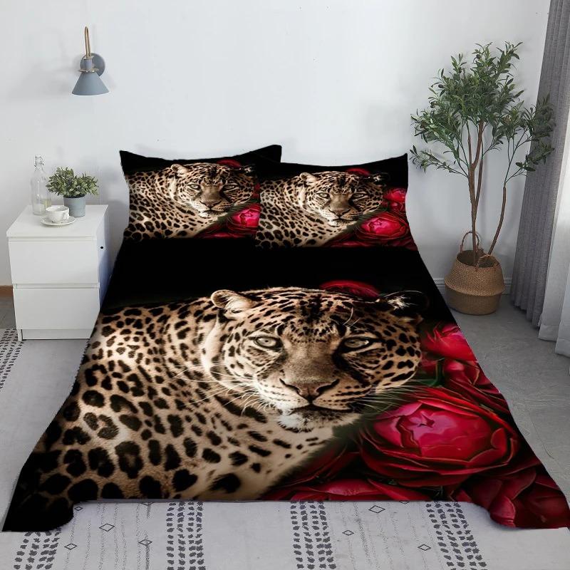 Custom Flower Red Rose Comfortable Duvet Quilt Cover Pillowcase Bedding Set Children Bedroom Decoration Home Textile