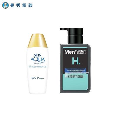 Mentholatum Sunplay Sonnenschutz & Herren-Reinigungsmittel Bundle