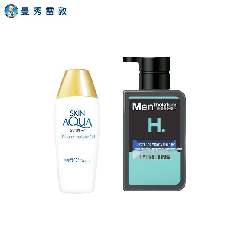 

Набор: Солнцезащитное средство Mentholatum Sunplay и Мужской очищающий гель