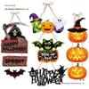 Halloween Pumpkin & Bat Door Hanger - Party Decor Pendants & Wall Ornaments