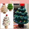 Handmade Diy Knitting Material Kit For Christmas Tree With Santa Claus Perfect Gift For Christmas Celebration