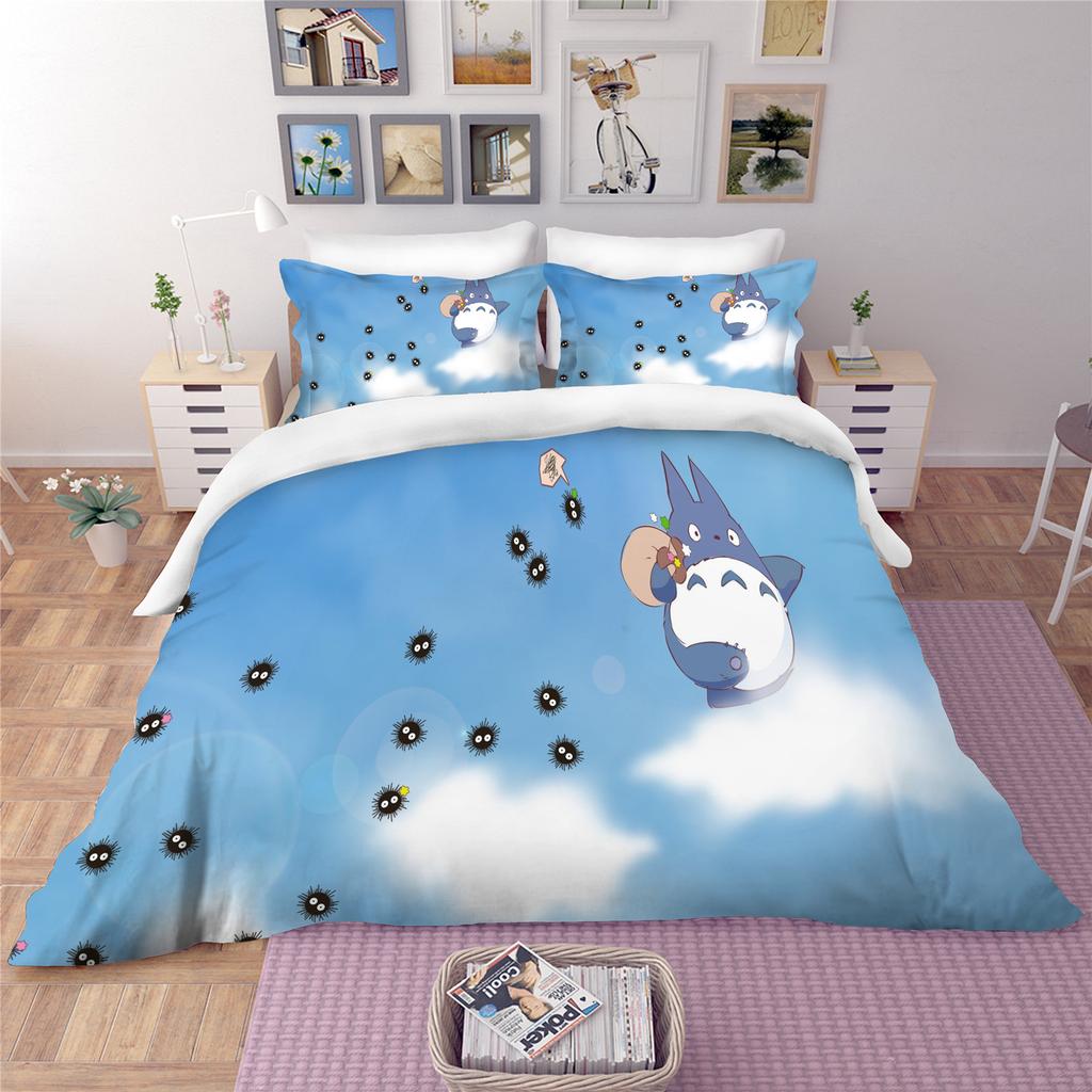 Anime Home Bedroom Comforte Nordic Polyester Material Suitable for Children and Adults 3-piece Set