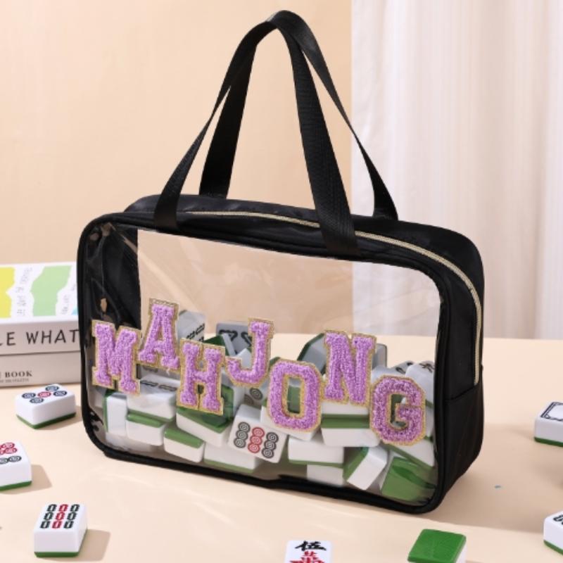 Borsa Impermeabile per Piastrelle da Mahjong Porta Piastrelle da Mahjong Grande Organizzatore Portatile Custodia per Studio Aziendale Casa Viaggio Adulti Adolescenti