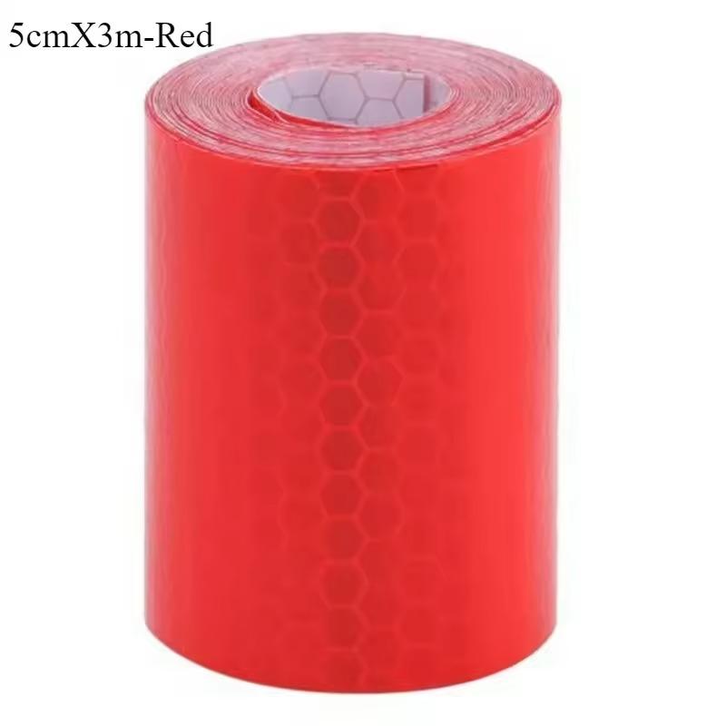 5cmX3m Car Reflective Tape Decor Decals Car Warning Safety Reflectante Tape Film Car Reflector Sticker Car Access Exterior