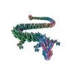 3D Printed Crystal Dragon Figurine with Movable Joints - Perfect Children's Birthday Gift