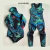 3mm Neoprene Wetsuit Set Hooded Camo Two-Piece Diving Surfing Snorkeling Water Sports Men Adult