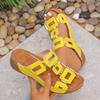 Women Slippers New 2025 Wedge Sandals Fashion Thick-soled Large-size Shoes for Women Open-toe Casual Slippers Slides Women