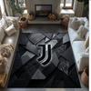 Tappeto in Flanella Stampato Juventus FC Antiscivolo Morbido Poliestere Tappeto per Pavimento Tappetino Decorativo per Interni per Camera da Letto Soggiorno Divano