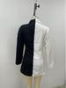 2022 Farbblock-Naht V-Ausschnitt OL Professioneller Cardigan-Blazer