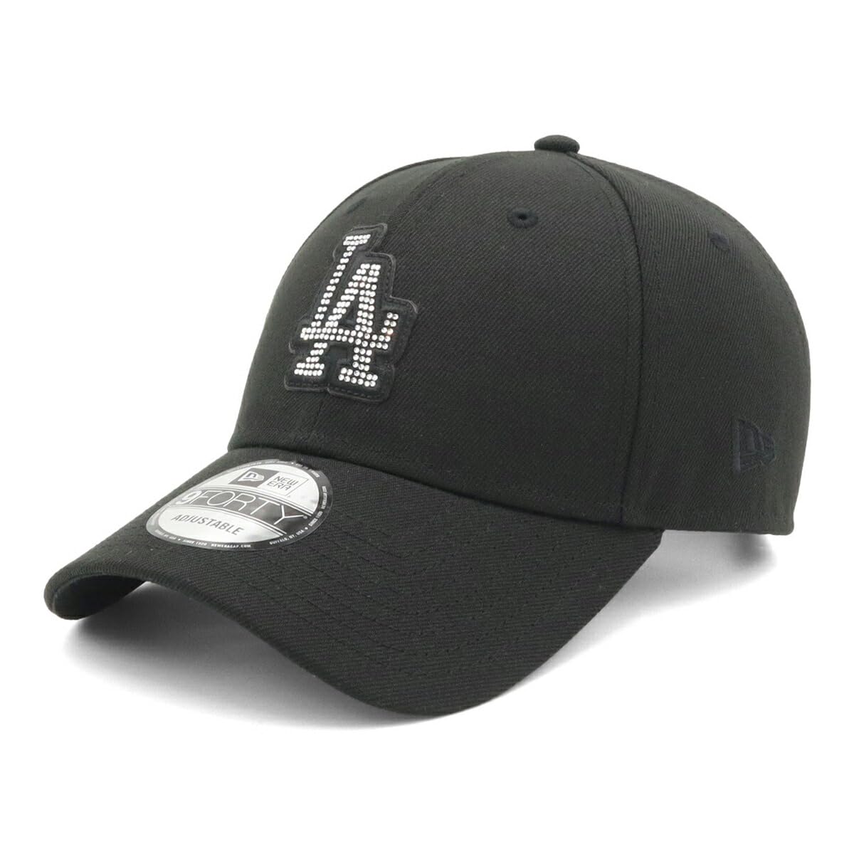 New Era 9FORTY Rhinestone MLB ONSPOTZ LA FREE 9Forty CS Rhinestone MLB Los Angeles Dodgers Cap, Exclusive, Black, Logo,