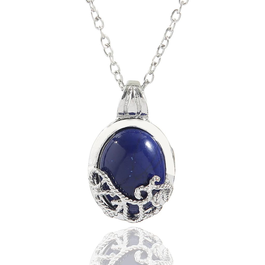 European and American Film and Television Peripherals Vampire Diaries Anti-sunlight Silver-plated Catherine Natural Stone Necklace