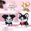 Cute Pet Dog Cat Micro Building Block Model Set Kids City Cartoon Animal Diamond Bricks Educational Toy Christmas Gifts for Kids