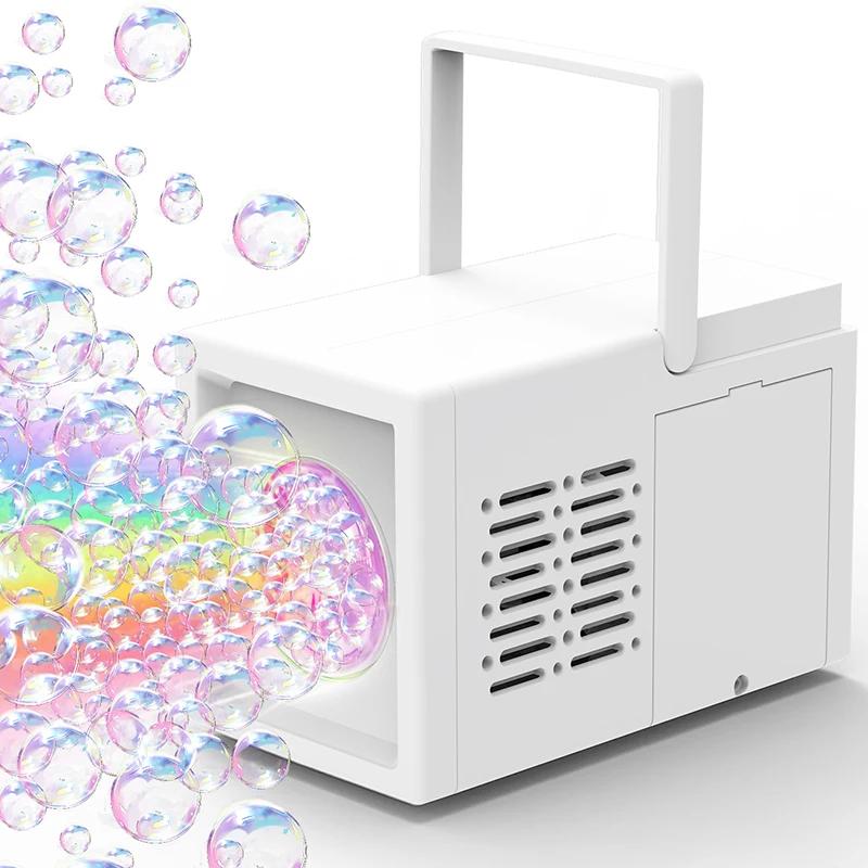10 hole children's portable outdoor electric bubble machine, electric bubble gun toy no battery no bubble water
