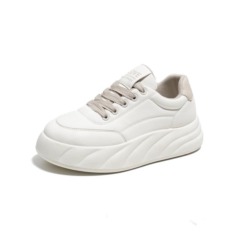 Woman Vulcanize Shoes Spring Casual Sports Thick Soled Trainers Women Fashion Lace-up Running Sneakers Footwear Athletic Shoe