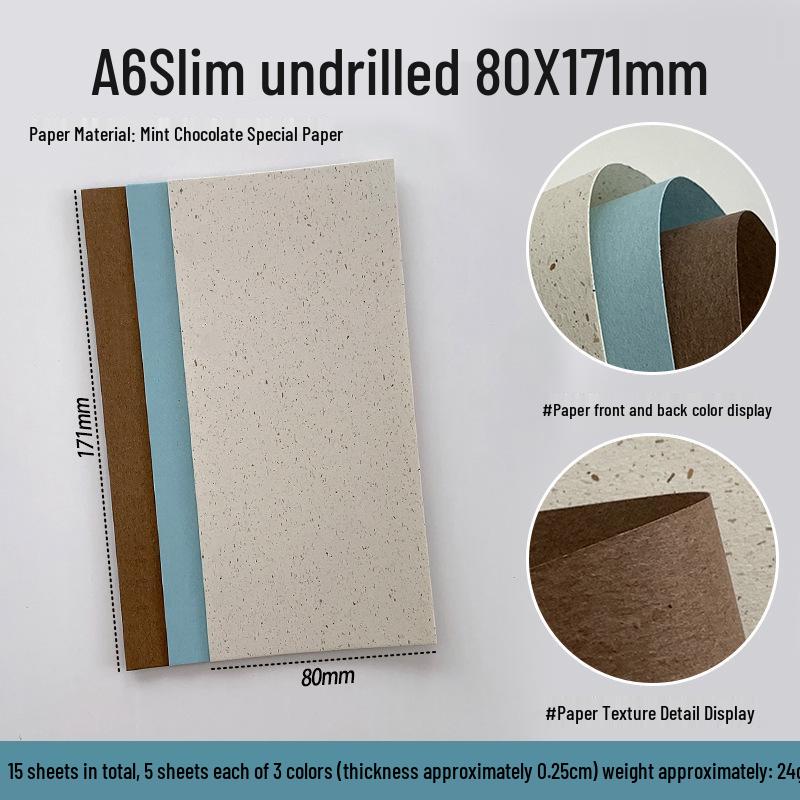 Mint Nama Chocolate Coffee Series Specialty Loose-leaf Journal with Mixed Material Inner Pages - M5A7A6