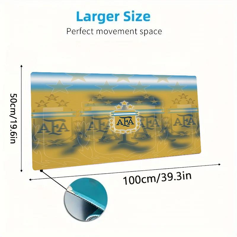 Messi Large Size Mouse Pad Large Gaming Table Cushion Non-slip Laptop Tablet Big Mousepad XXL Mat Mini PC Playmat With Lock Edge