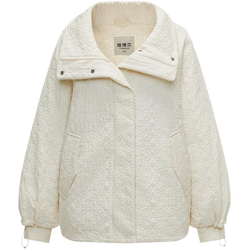 

Tambour Women s Lightweight Oversized Goose Down Lapel Jacket S (160)