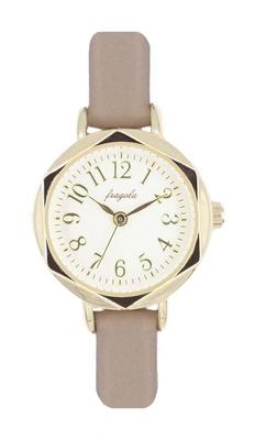 Fragola Hexagonal Bezel Watch MOC Beige [Follow] E02024S-1 Women's