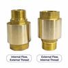 BSPT Thread Brass Check Valve Male To Mal Spring Check Valve Durable Pipe Check Valve