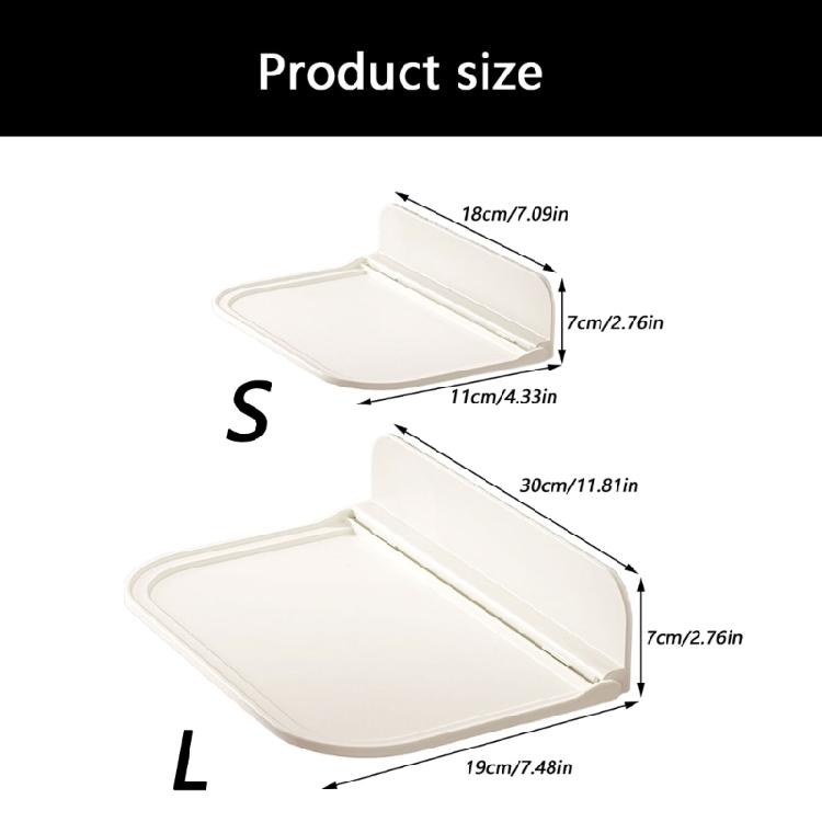 Space Saving Foldable Shelf Waterproof Surfaces Easy Installation No Drilling Wall Mount Organizers Suitable for Campers