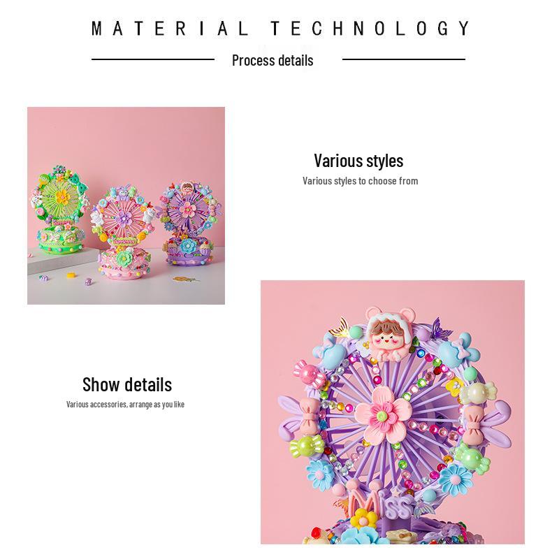 Portable Children's Fan with DIY Craft Kit - Educational Toy and Creative Glue Set