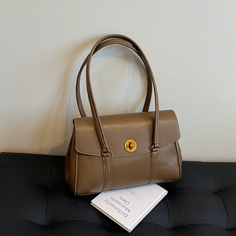 

Нишевая сумка класса люкс для женщин 2025 новая высококлассная сумка на плечо багет универсальная подмышечная сумка-тоут хаки