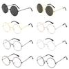 Set of 5 Black Round Harry Potter Sunglasses with Hyaluronic Acid Duck Metal, Perfect for Wedding Groomsmen and Lucky Cat Theme.
