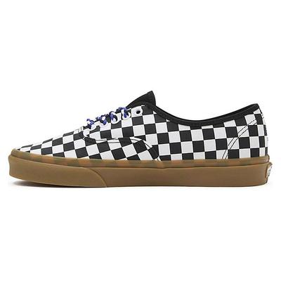 Authentisches Schachbrettmuster - Schwarz Weiß Gummi Unisex Sneaker VN0009PVBZW