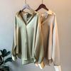 Long Sleeved Satin Shirt, Women's, Spring and Autumn New Style, Versatile, Retro, Hong Kong Style Shirt, Top