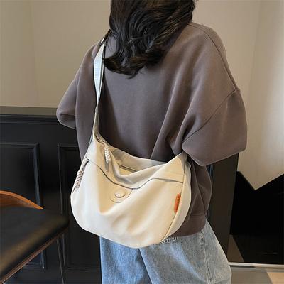 Großes Fassungsvermögen Pendler-Knödeltasche Handtasche für Damen, Umhängetasche, Schlichter Stil, Leicht, Einzel-Schultertasche