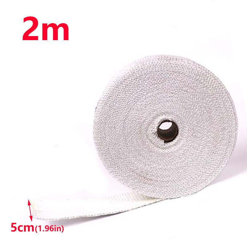 

Рулон теплоизоляционной ткани из стекловолокна для выхлопной трубы мотоцикла с белыми, черными, золотыми изоляционными деталями из хлопка