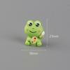 10 Stück Lustiger Feiertagsfrosch Tier Auto Dekoration Harz Handwerk Miniaturfigur Winzig Für Bonsai Mikrolandschaft Feengarten Dekoration