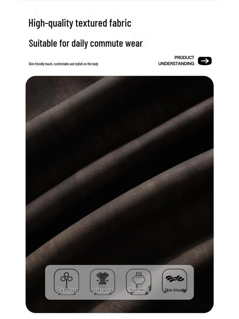 Pánská trendy volná ležérní motorkářská baseballová bunda - Jaro, Podzim, Zima