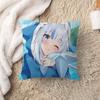 Hololive Vtuber Gawr Gura Pillow Cover Design Cushion Cover Decor Holiday Decorati