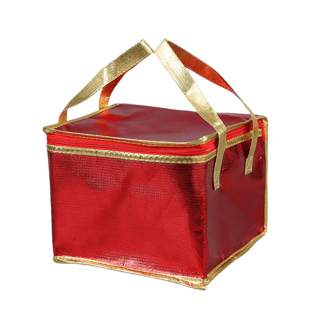 Borsa Termica per Torte Grande Capacità Contenitore per Alimenti Portatile Pieghevole per Pasti Caldi e Freddi da Asporto Uso Personale
