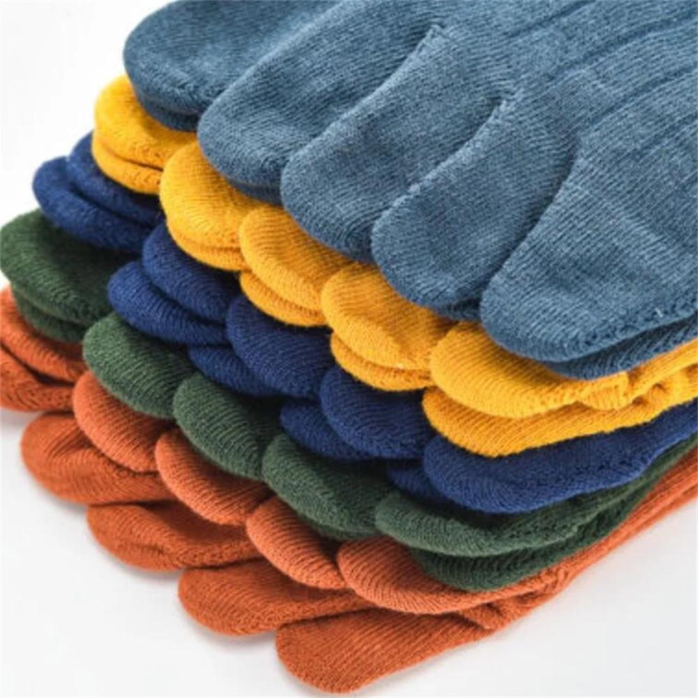 3 Pairs Colorful Five Fingers Socks Anti Slip Men Women Slipper Toe Socks Sweat-absorbing Boat Ankle Short Socks