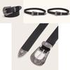Korean Style Womens Faux Leather Belt With Alloy Buckle For Chic Office Look