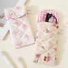 Portable Cloth Printed Glasses Bag Flower Sunglasses Eyeglass Bag Retro Glasses Storage Bag  Female
