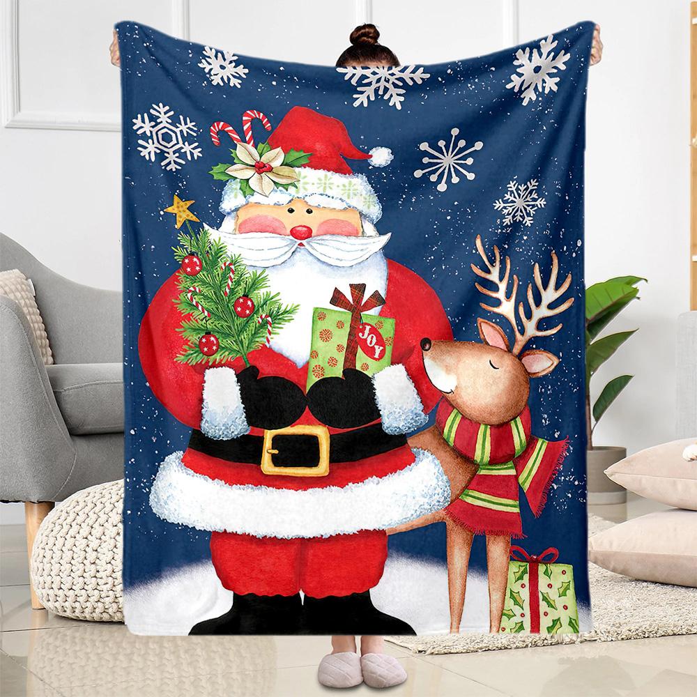 Christmas 31 Blanket Soft & Cozy Great for Office Picnics Seaside All-Season Use Modern Perfect Gift for Relatives and Friends