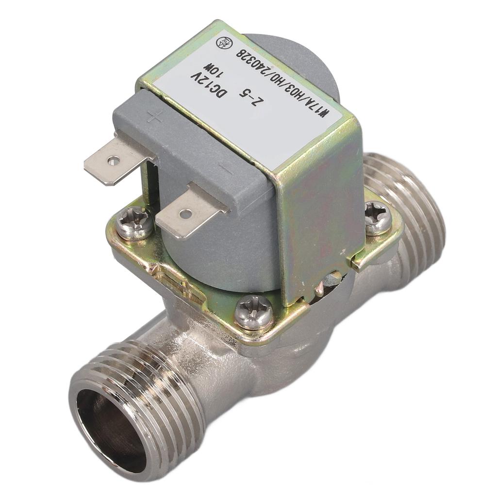 Electrovalvă Electrică DC12V Filet G12 Inch, Supapă de Drenaj Apă de Înaltă Temperatură pentru Dozator