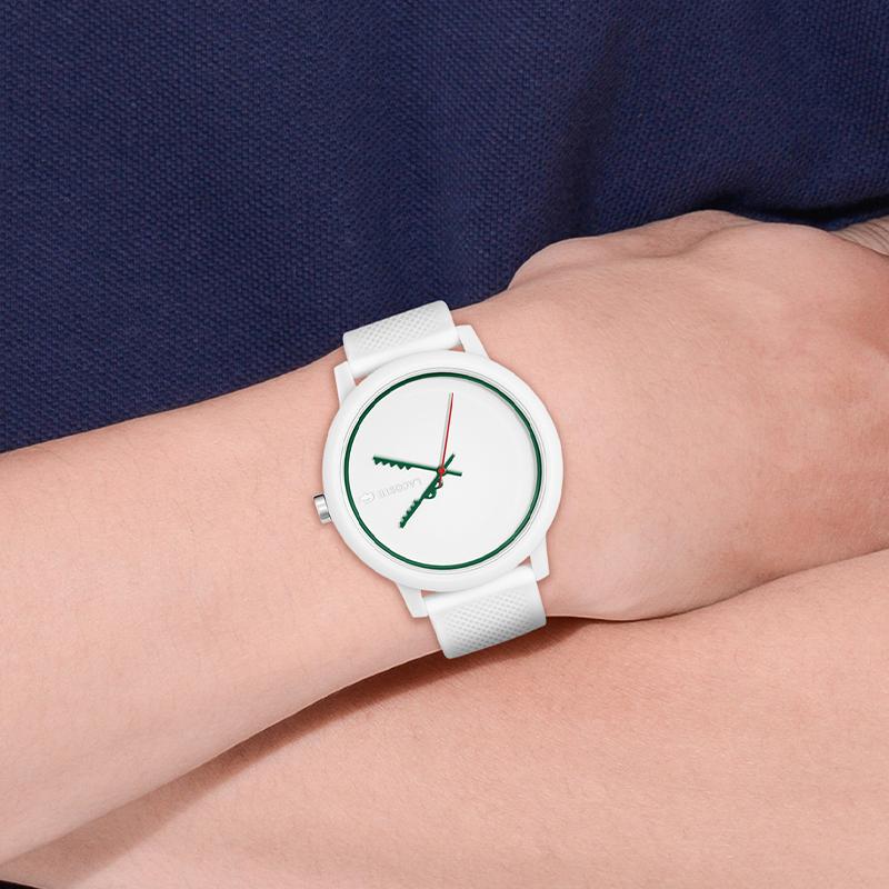 Lacoste 12.12 Series Watch Quartz Movement Silicone Strap White Dial Sports Watch Unisex watches 2011308