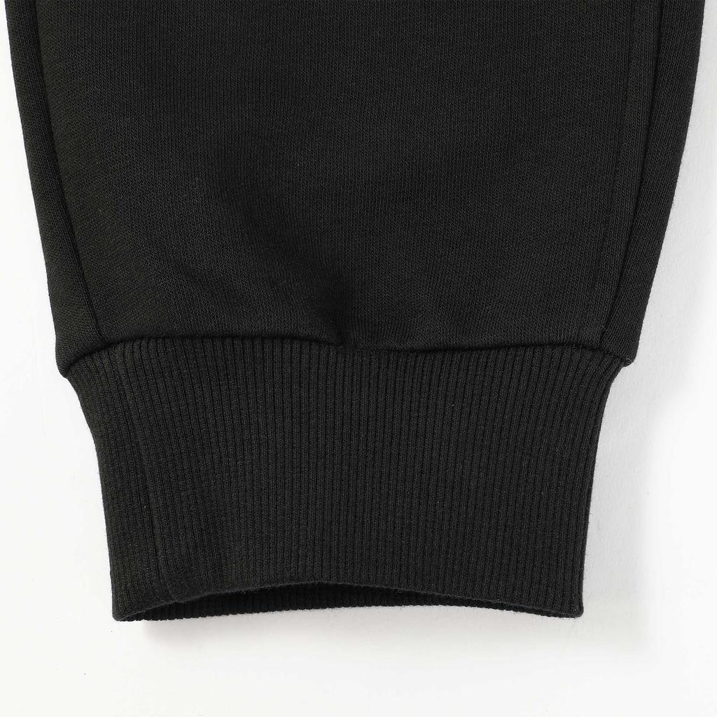 Puma High-Waist Comfortable Solid Color Drawstring Logo Knit Sports Pants Women pants Black 686068-01
