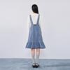 Ledin Women's Sweet Denim Suspender Dress