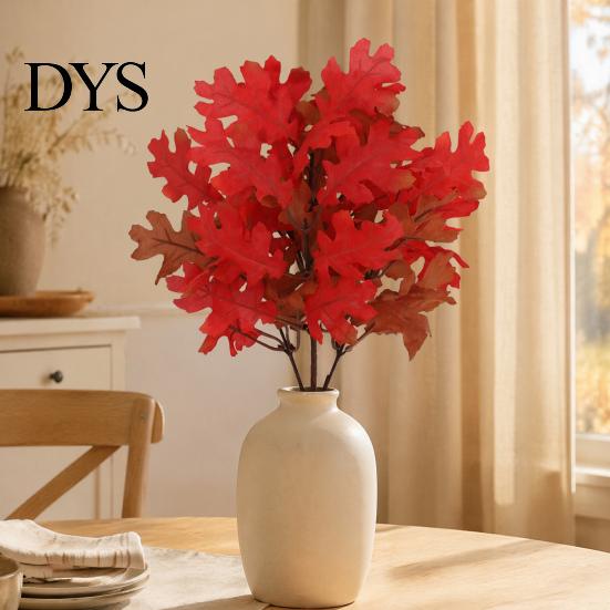 Non Fading Silk Plants Artificial Maple Leaves, Faux Hanging Plant for Home Decor, Realistic Cascading Indoor Floral Arrangements Leaves Wall Wedding