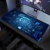 Cyber Circuit Tech Design Extended Mouse Pad Non Slip Rubber Desk Mat For Gaming Laptop Keyboard And Home Office Workstation